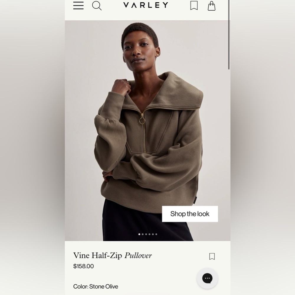 Varley Women's Vine Sweater in Stone Olive